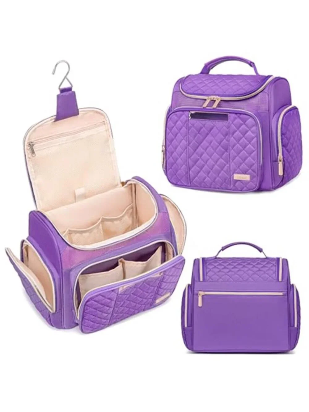 Large Hanging Toiletry Bag Travel Makeup Organizer Shower Caddy Cosmetic Case